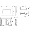 BASTIDOR ROCA ACTIVE PACK CISTERNA EMPOTRADA Y PULSADOR NEGRO MATE CON INODORO SUSPENDIDO Rimless Eclipse Neg Mat de AQUA