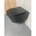 Bastidor GEBERIT Duofix pack cisterna empotrada y pulsador DELTA 01 bl br con inodoro suspendido Rim-ex Brevis Neg Mat de SAT