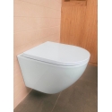 Bastidor GROHE pack cisterna empotrada y pulsador negro mate con inodoro suspendido ROUND bl br 49 cm Tornado 3.0 de KP