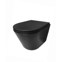 Bastidor GROHE pack cisterna empotrada y pulsador Negro mate con inodoro suspendido Rim-ex Brevis Neg Mat de SAT