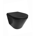 Bastidor GROHE pack cisterna empotrada y pulsador Negro mate con inodoro suspendido Rim-ex Brevis Neg Mat de SAT