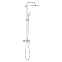 Columna Ducha Monomando Cromo Con Cabezal Blanco Tempesta System 250 De Grohe