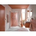 Columna Ducha Monomando Cromo Con Cabezal Blanco Tempesta System 250 De Grohe