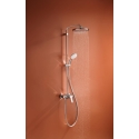 Columna Ducha Monomando Cromo Con Cabezal Blanco Tempesta System 250 De Grohe