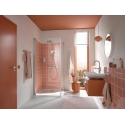 Columna Ducha Termostato Cromo Con Cabezal Blanco Tempesta System 250 De Grohe