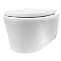 BASTIDOR ROCA ACTIVE PACK CISTERNA EMPOTRADA Y PULSADOR CROMO MATE CON INODORO SUSPENDIDO Rimless Lia blanco br AQUA