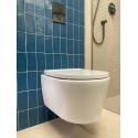 BASTIDOR ROCA ACTIVE PACK CISTERNA EMPOTRADA Y PULSADOR CROMO MATE CON INODORO SUSPENDIDO Rimless Lia blanco br AQUA