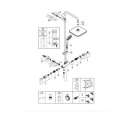 Sistema de ducha termostática GROHE Tempesta Cube 250 con teleducha y rociador mural