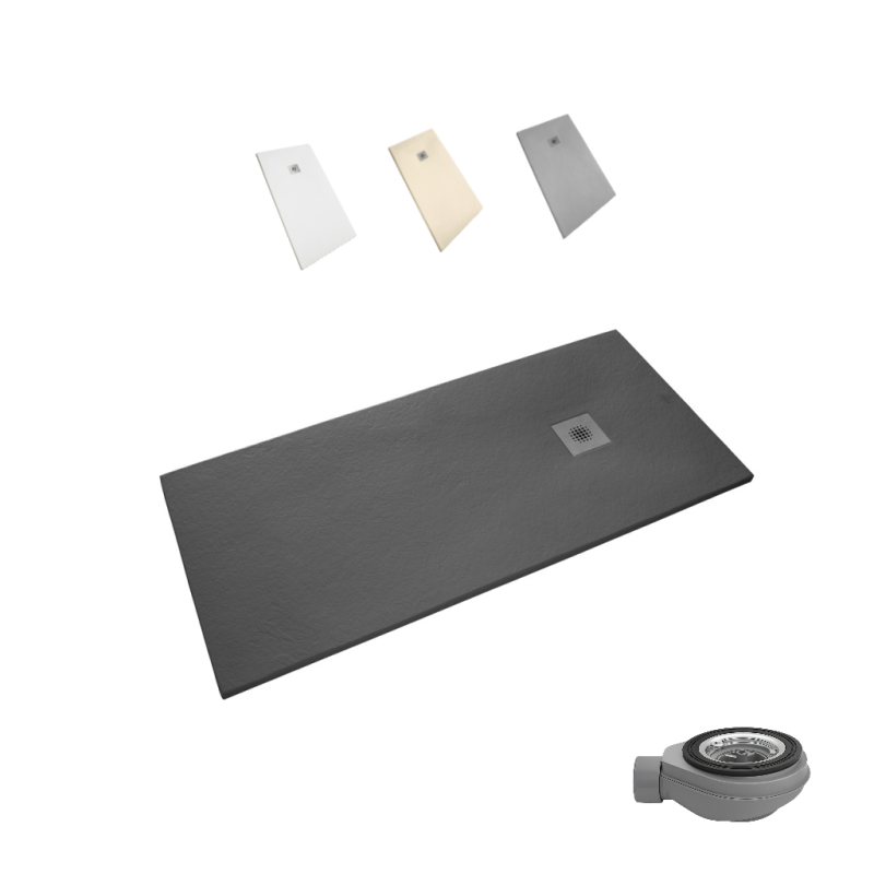 Serie Stone Plato de ducha Sindesliz Stone Grafito
