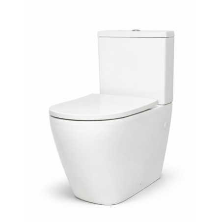 Inodoro adosado a pared SENSE -EUR con tapa soft close y sistema rimless de AzulBath