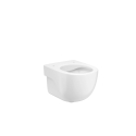 Bastidor GROHE pack cisterna empotrada y pulsador SKATE Oro Cepillado con inodoro suspendido Roca Meridian Blanco 48 cm