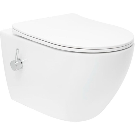 INODORO BIDÉ TERMOSTÁTICO SUSPENDIDO SISTEMA VORTEX CON ASIENTO Y TAPA SOFCLOSE SATFUS11BFC SWISS AQUA TECHNOLOGIES