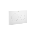 BASTIDOR ROCA DUPLO BAJO VENTANA Y PULSADOR PL10 BL MAT CON INODORO SUSPENDIDO ROUND SMART BL BR TAPA ENVOL