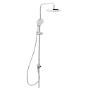 Columna de ducha 3 chorros con barra y rociador XXL 254 mm, cromo SATPIPET de Swiss Aqua Technologies