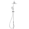 Columna de ducha 3 chorros con barra y rociador XXL 254 mm, cromo SATPIPET de Swiss Aqua Technologies