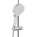 Columna de ducha 3 chorros con barra y rociador XXL 254 mm, cromo SATPIPET de Swiss Aqua Technologies