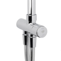 Columna de ducha 3 chorros con barra y rociador XXL 254 mm, cromo SATPIPET de Swiss Aqua Technologies