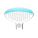 Columna de ducha 3 chorros con barra y rociador XXL 254 mm, cromo SATPIPET de Swiss Aqua Technologies