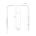 Columna de ducha panel blanco ALUSHOWER 4 funciones de Anima