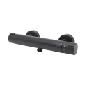 Conjunto de ducha de pared S-Line Pro con batería negro de Optima. Kit completo.