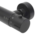 Conjunto de ducha de pared S-Line Pro con batería negro de Optima. Kit completo.