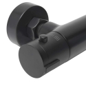 Conjunto de ducha de pared S-Line Pro con batería negro de Optima. Kit completo.