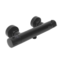 Conjunto de ducha de pared S-Line Pro con batería negro de Optima. Kit completo.