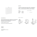 ROCA MERIDIAN Inodoro Compacto Adosado a pared Completo con asiento y cisterna