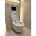 Inodoro suspendido Ekovia Tornado blanco brillo con asiento y tapa Soft Close – Azul Bath