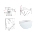Pack WC suspendido Tornado + cisterna Geberit Duofix + Delta 20 blanco