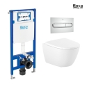 Pack WC Roca Duplo One + Ona 53 cm + cromo brillante | Envío rápido