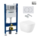 Pack WC Geberit Duofix + Roca Ona 53 cm blanco brillante| Envío rápido