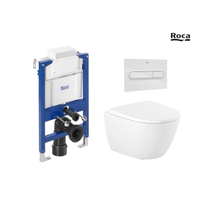 Pack WC Roca Duplo bajo ventana + Ona 53 cm blanco | Envío rápido