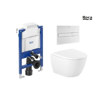 Pack WC Roca Duplo bajo ventana + Ona 53 cm blanco mate | Envío rápido