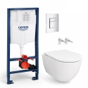 Pack WC suspendido Tornado 53 cm Grohe cromo brillo | Envío 48h