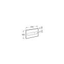 ROCA Duplo One PL1 Dual Blanco Brillo A890195000| Placa pulsador doble