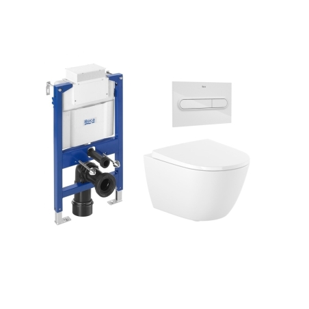 Kit ROCA Duplo Bajo Ventana + WC Ona 48 Blanco