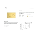 Kit Roca Duplo Bajo Ventana | WC Suspendido Ona 48 cm | Pulsador PL10