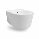 Bidet Suspendido Ekovia AzulBath 49 cm Blanco Brillo