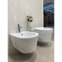 Bidet Suspendido Ekovia AzulBath 49 cm Blanco Brillo