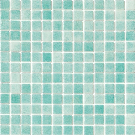 Niebla Verde Caribe 33x33 Mosaico Cristal