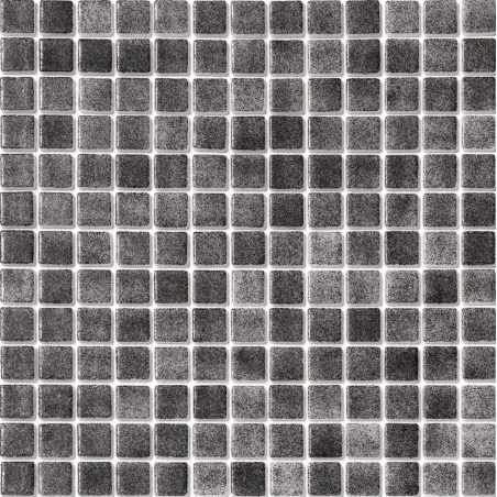 Niebla Negro Antideslizante 33x33 Mosaico Cristal