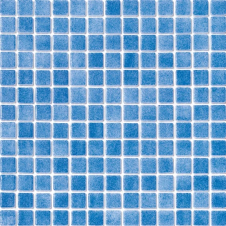 Niebla Azul Claro Antideslizante 33x33 Mosaico Cristal