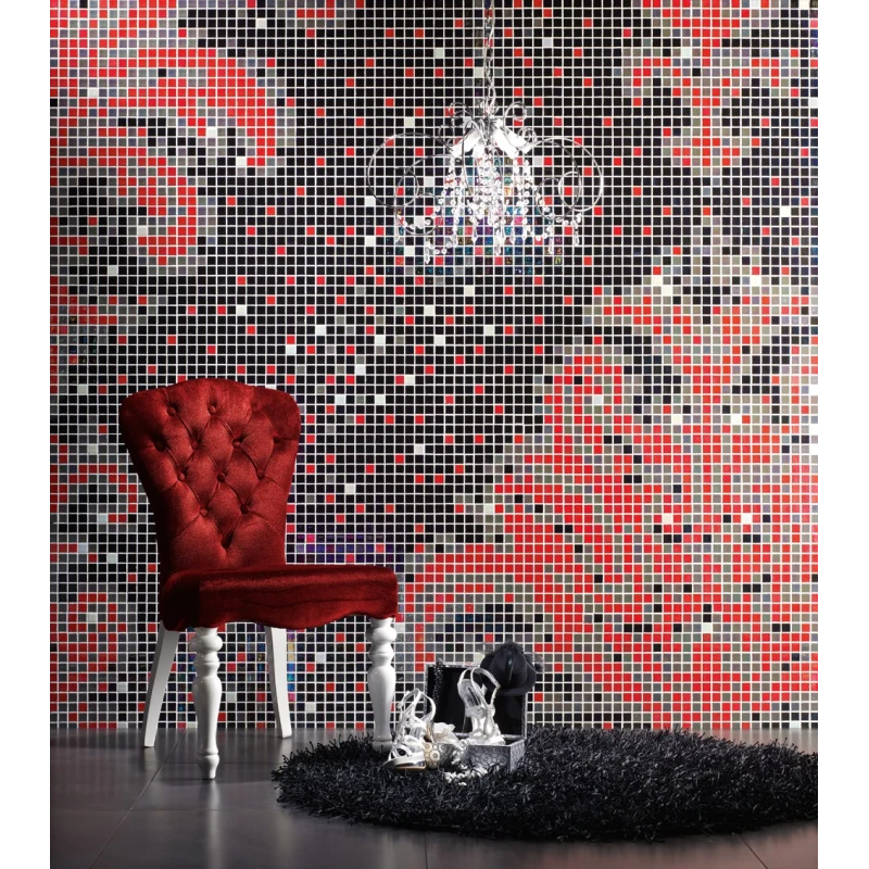 Platino Perla 33x33 Mosaico Cristal